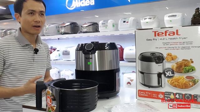 Đánh giá Nồi Chiên Không Dầu Tefal EY201D | SizeXL- Dung tích 4.2 Lít смотреть онлайн