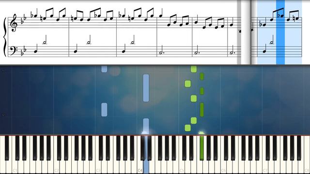 Saint Saens - Danse macabre (easy piano tutorial) смотреть онлайн