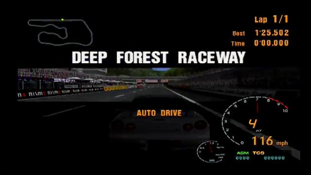 Gran Turismo 3 Arcade Mode Walkthrough! Time Trial Mode on Deep Forest Raceway with the Skyline GT- смотреть онлайн
