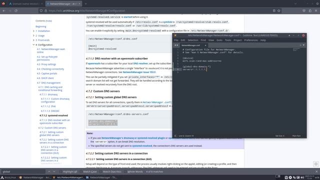 ArcoLinux : 3630 How to permanently change the domain nameserver - DNS - option 2 смотреть онлайн