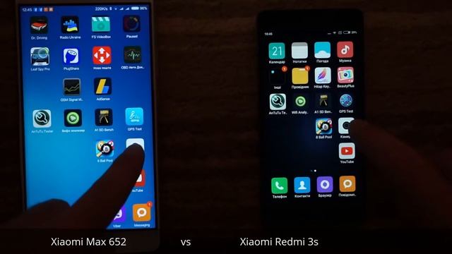 Xiaomi Mi Max 652 vs Xiaomi Redmi 3s test camera, test memory, Gps, display, wi-fi, audio, battery смотреть онлайн