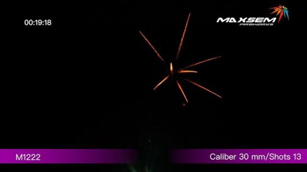 Фейерверк с фонтаном 13 залпов «Flash» Maxsem M1222