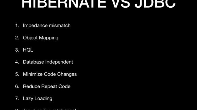 HIBERNATE INTERVIEW QUESTIONS Hibernate vs JDBC смотреть онлайн