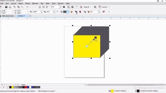 Best way to use Block Shadow Tool in CorelDRAW смотреть онлайн