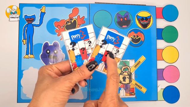 Making Poppy Playtime Chapter 3 ALL 1, 2, 3, 4 GAME BOOK + Smiling Critters Squishy 📚Papelitus смотреть онлайн