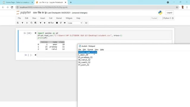 Class 12 IP | Importing / Exporting Data between CSV Files and Pandas DataFrames Part-2 смотреть онлайн