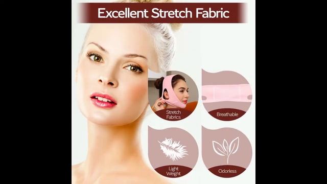 Mask Facial Slimming Strap Double Chin Reducer Chin Up Mask Face Lifting Belt V Shaped Slimming Fac смотреть онлайн