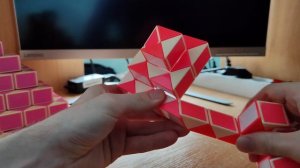 Огромная змейка Рубика (72 элемента)! Как собрать пирамиду (pyramid) из змейки Рубика)