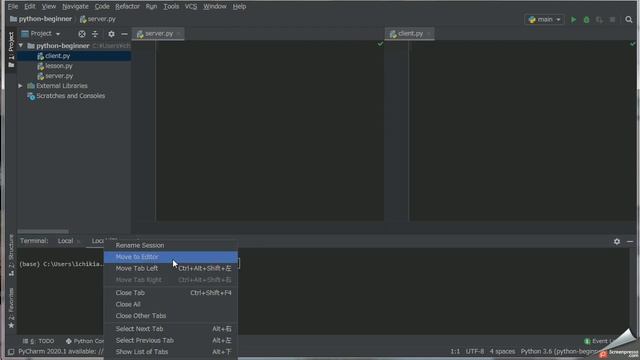How to split screen - PyCharm смотреть онлайн