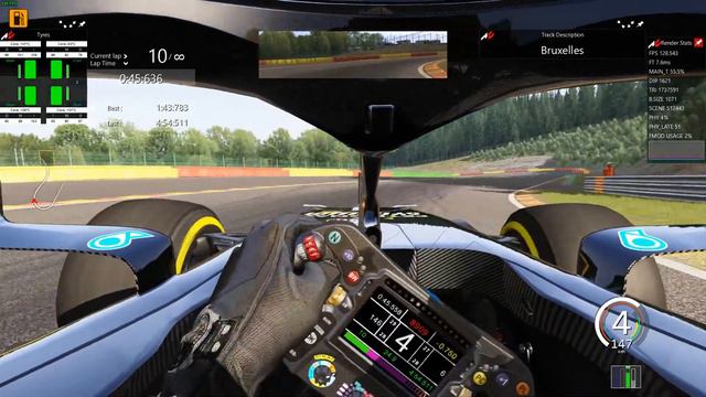LEWIS HAMILTON ONBOARD: SPA  MERCEDES W11