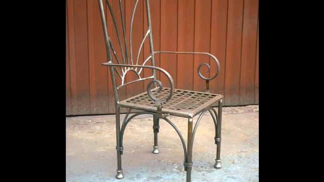 Красивый стул из металла кованый стул железный смотреть онлайн