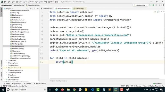 #16- How To Handle Multiple Windows In Selenium Webdriver Python-Selenium Webdriver Tutorials Pytho смотреть онлайн