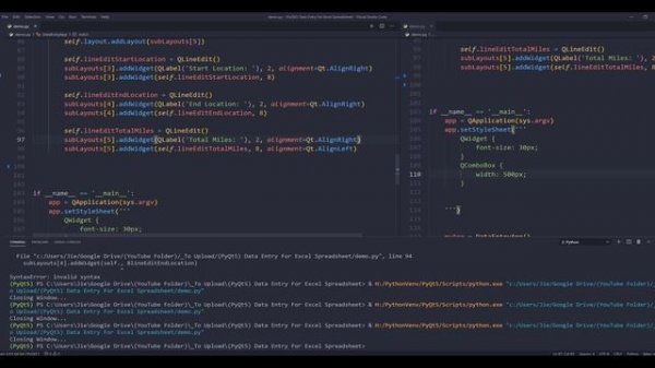Create an Excel Data Entry app using Python (Full Tutorial)