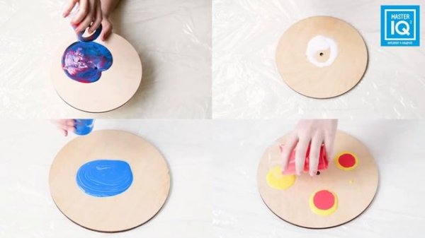 Набор для творчества «Часы Fluid Art», Master IQ (Мастер IQ)