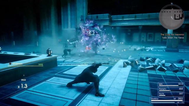FFXV - Gladiolus Vs. Tonitrus, the Fierce смотреть онлайн