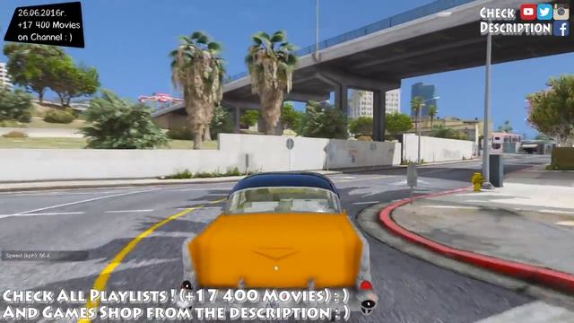 1957 Chevrolet Bel Air - GTA V MOD | 2.7K / 1440p ! _REVIEW смотреть онлайн