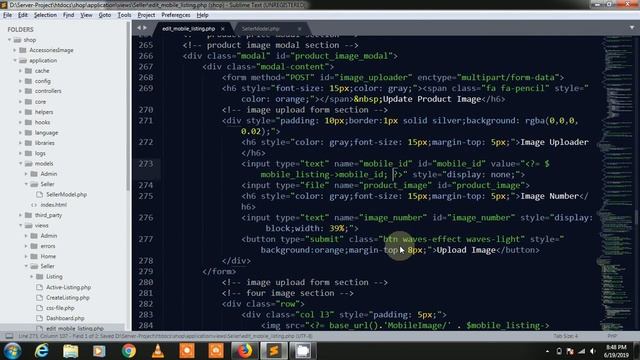 E-commerce Project in Code-igniter Framework Part-164 ( Remove Error in image upload modal ) смотреть онлайн