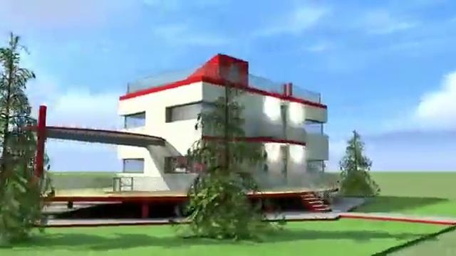 Каменный дом в стиле Hi Tech (Хай тек) площадью 200 м2 смотреть онлайн