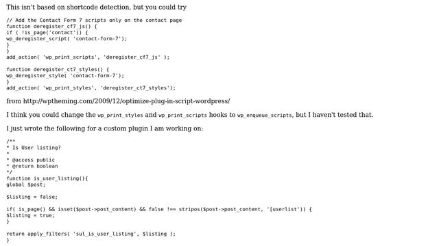 Wordpress: Contact Form 7: Load scripts and styles only when there is shortcode? (2 Solutions!!) смотреть онлайн