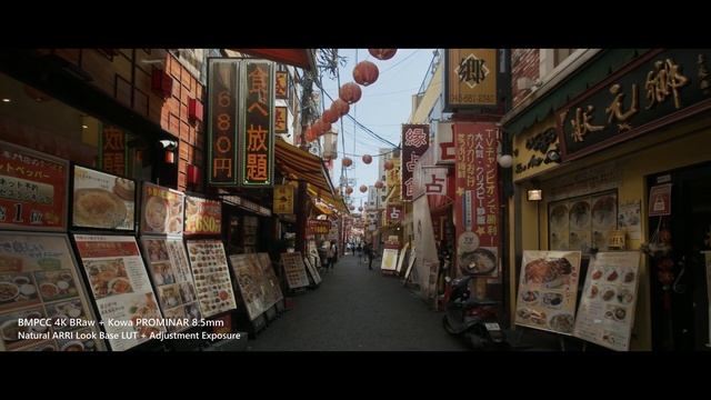 4K China-Town BlackMagic Pocket Cinema Camera 4K BMPCC footage to Natural ARRI Look LUT смотреть онлайн