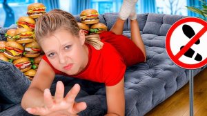 НЕ КАСАЯСЬ ПОЛА 24 Часа челлендж!