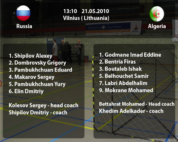 Saltinis Cup 2010. Russia-Algeria