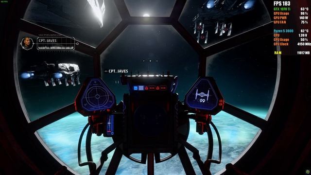 Star Wars Squadrons | Ryzen 5 3600 + Zotac Nvidia GTX 1070 Ti смотреть онлайн