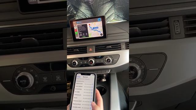 CarPlay inalambico Audi A4 B9 2017 смотреть онлайн