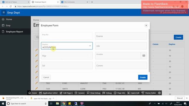 DML Form Report in Oracle Apex Hindi смотреть онлайн