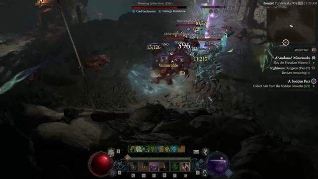 Diablo 4. Level 100 Rogue Twisting Blades Triple Imbue Tier 67 Nightmare Dungeon gameplay смотреть онлайн