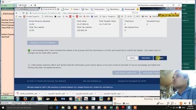 Video 5 : UPLOAD GSTR-1 RETURN JSON FILE AT WEBSITE AND VALIDATE THE RETURN BY CA Pawankumar Soni смотреть онлайн