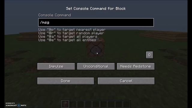 Minecraft - Simple Chat Commands