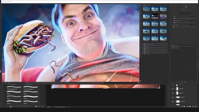 Как я зарабатываю на превью для блогеров?! | И не нужно везде рисовать контурный свет... смотреть онлайн
