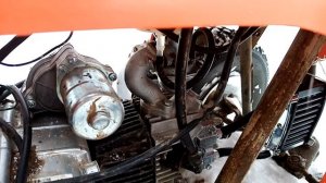 Установка масляного радиатора на детский квадроцикл