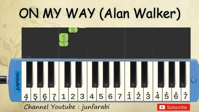 not pianika on my way - alan walker pubg - tutorial belajar pianika смотреть онлайн