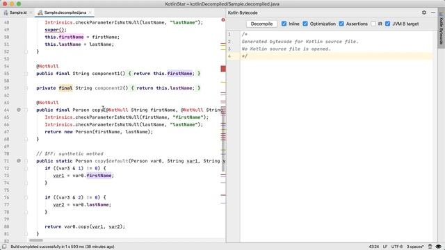 Compare Kotlin and Java with Bytecode Decompilation - JVM explanation смотреть онлайн