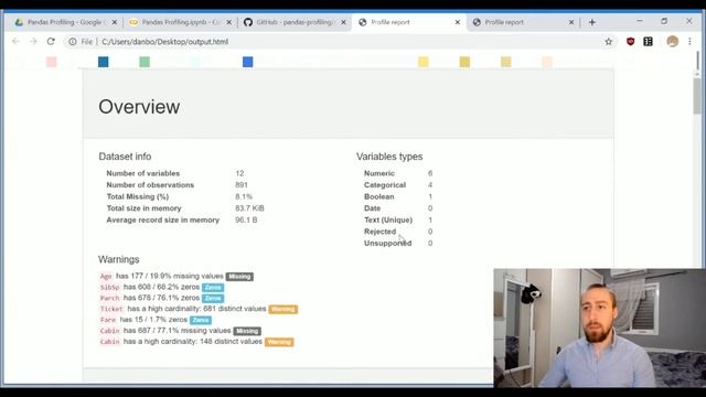Pandas Profiling | Machine Learning & Data Science Open-source Spotlight #1 смотреть онлайн
