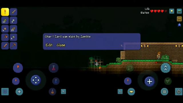 Terraria Mobile surviving my first night from zombies! Lyon, haaaaalp! Episode 2 смотреть онлайн