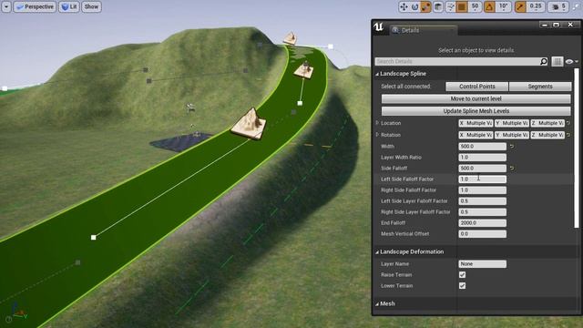 UE4: Creating Splines with Non-Destructive Landscape Layers - Complete Guide - Part 3/3 Tutorial смотреть онлайн