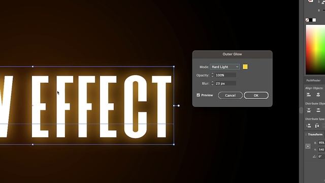 Create A Glow Effect In Illustrator | Tutorial смотреть онлайн