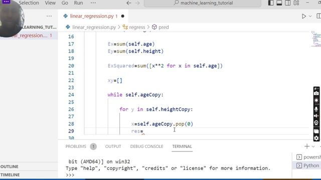 Simple Linear Regression with python and maths смотреть онлайн