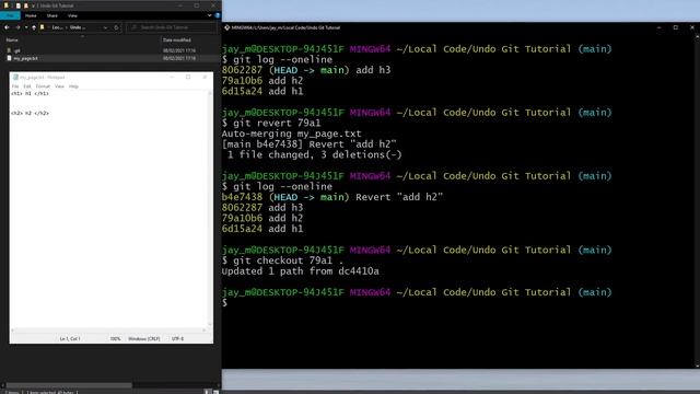 Undo, Revert And Reset Changes In Git смотреть онлайн