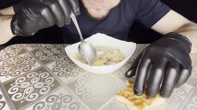 Куриный суп и лезгинский хлеб….)))