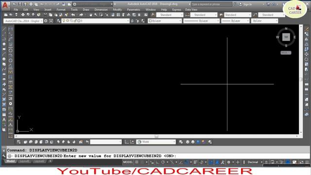ENABLE OR DISABLE VIEWCUBE IN AUTOCAD | Missing Viewcube | ViewCube Settings | AutoCAD Tutorial смотреть онлайн