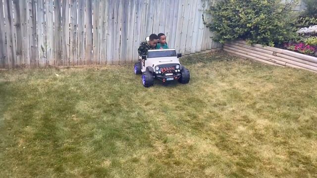 Learning to ride my Ducati Motorcycle with my brothers Jeep Wrangler 24V смотреть онлайн