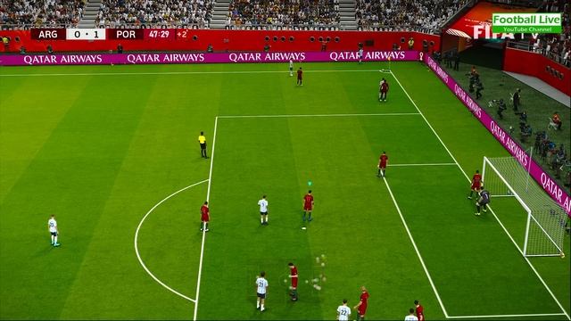 FIFA World Cup Final 2022 | Argentina Vs Portugal | Messi Vs Ronaldo | EFootball PES Gameplay PC