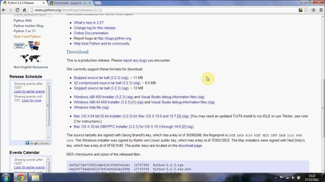 Python / Pygame Tutorial 1 - Installing Python and Pygame смотреть онлайн