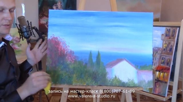 Мастер класс Рисуем пейзаж с сакурой Полная версия смотреть онлайн