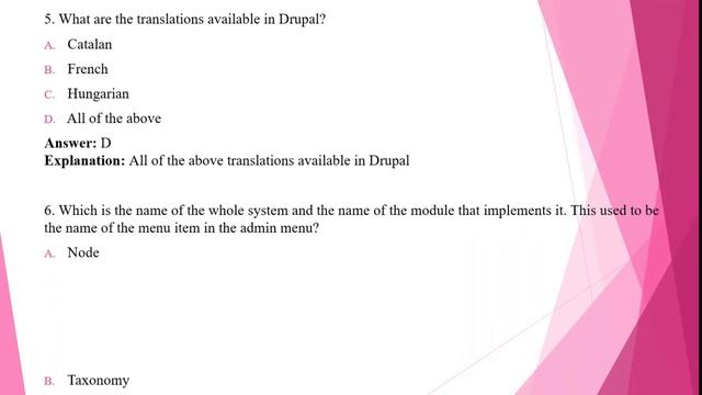 MCQ on Joomla and Drupal in PHP смотреть онлайн