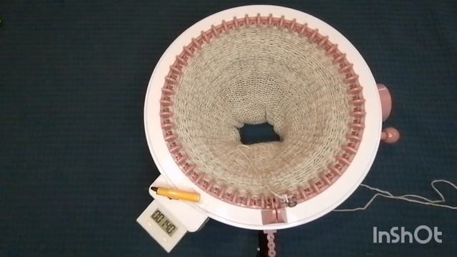 Полосатый Шарф на вязальной машине Sentro смотреть онлайн